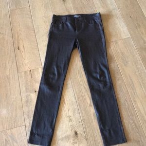 Vince brown leather and suede skinny pants